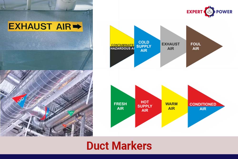 Duct Markers for HVAC Systems